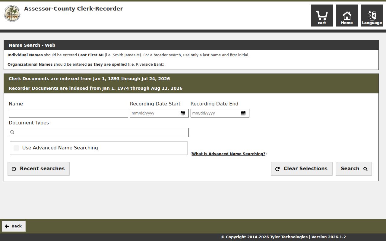 Temecula residents directory Riverside recorder name search